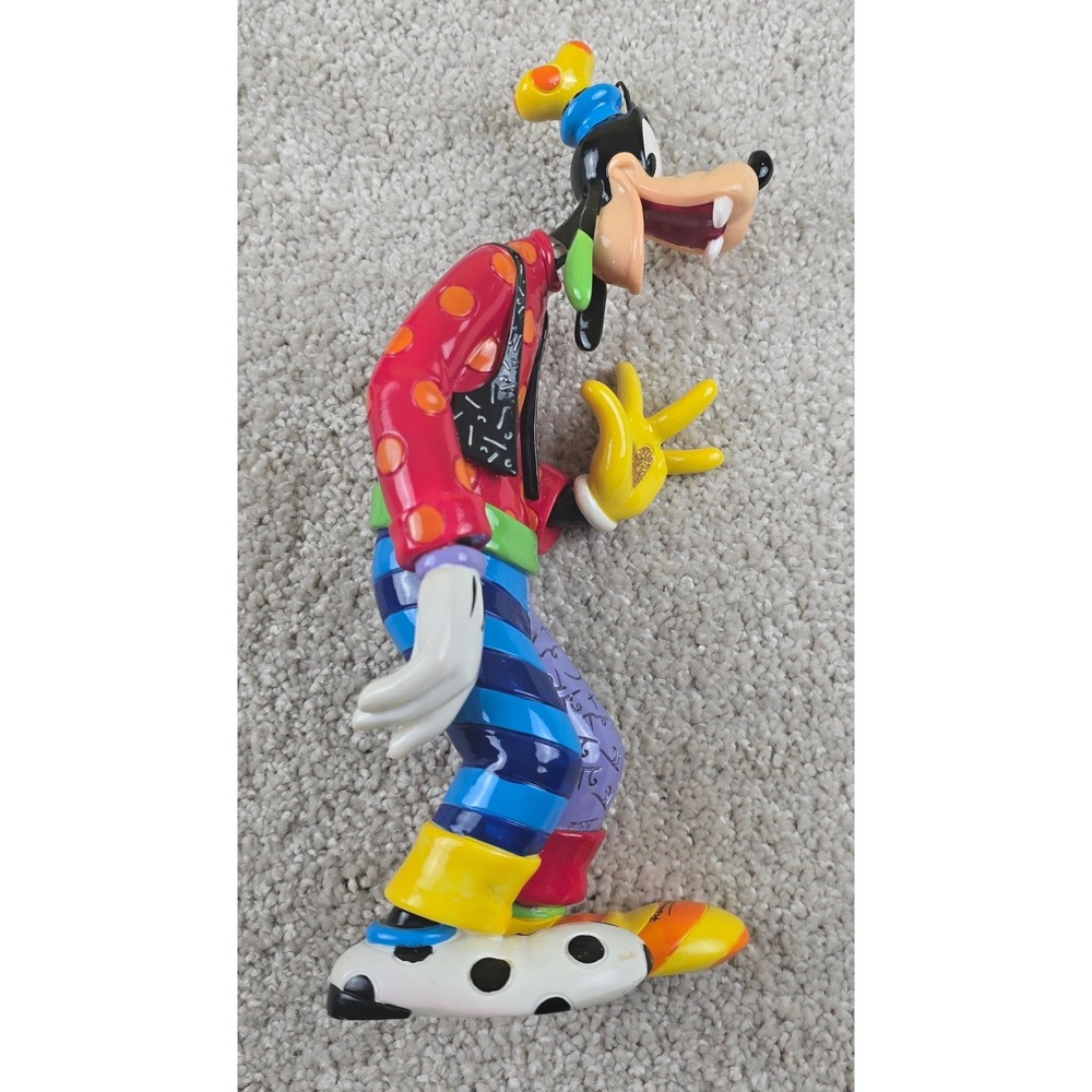 Disney Britto Goofy Figurine 85th Anniversary 4055686 w Box - Read Description - Picture 4 of 6
